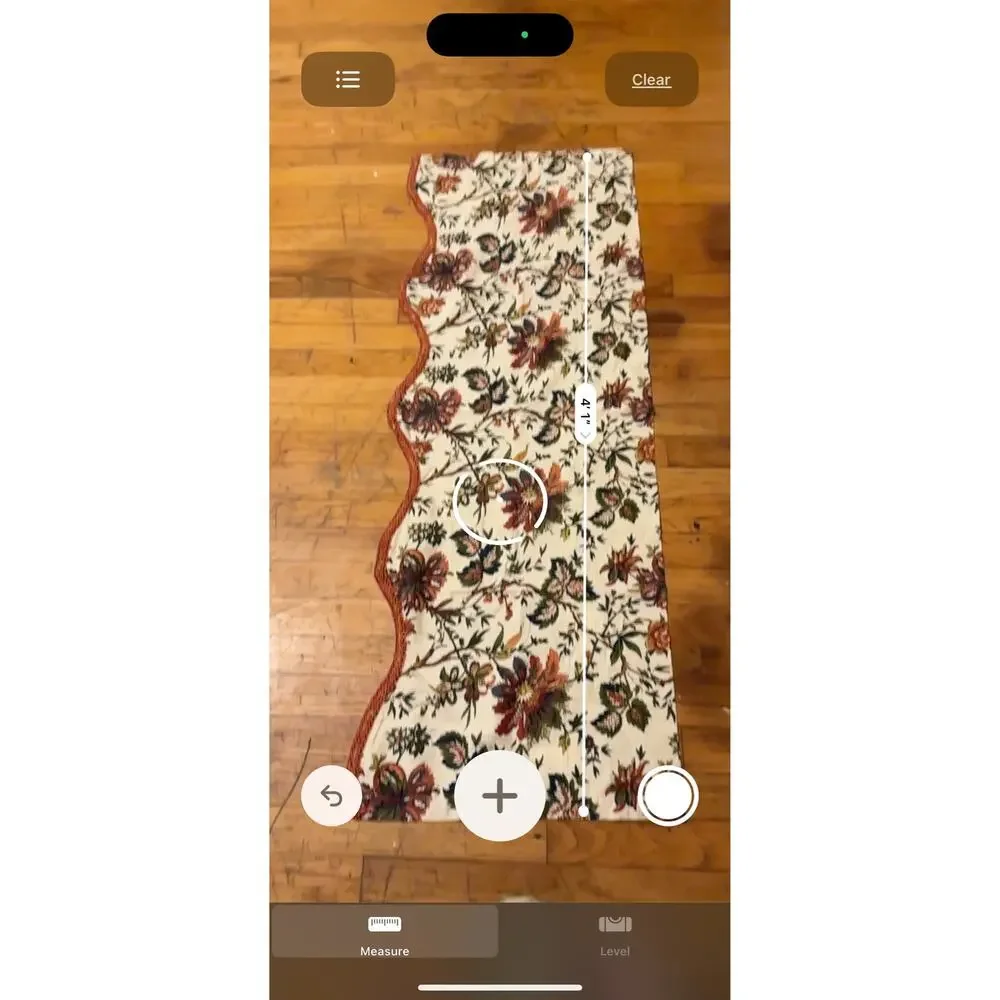 Waverly Jacobean Floral Window Valance Scalloped Red Gimp Trim Cotton 49x17